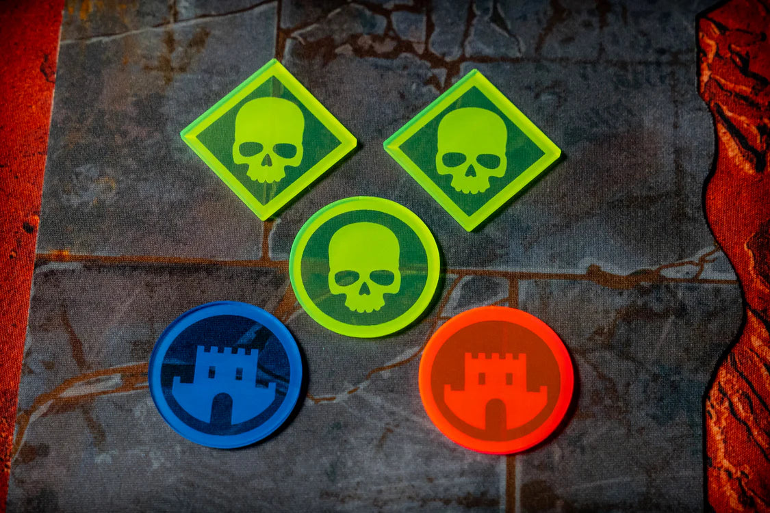 Objective Point Markers compatible with WH40k 11th Edition