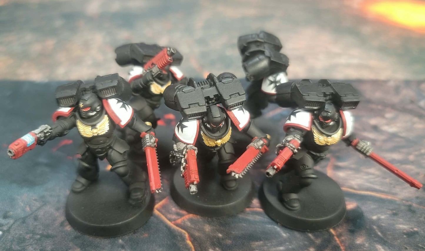 Pre Owned Jump Pack Intercessors (painted Black Templar)