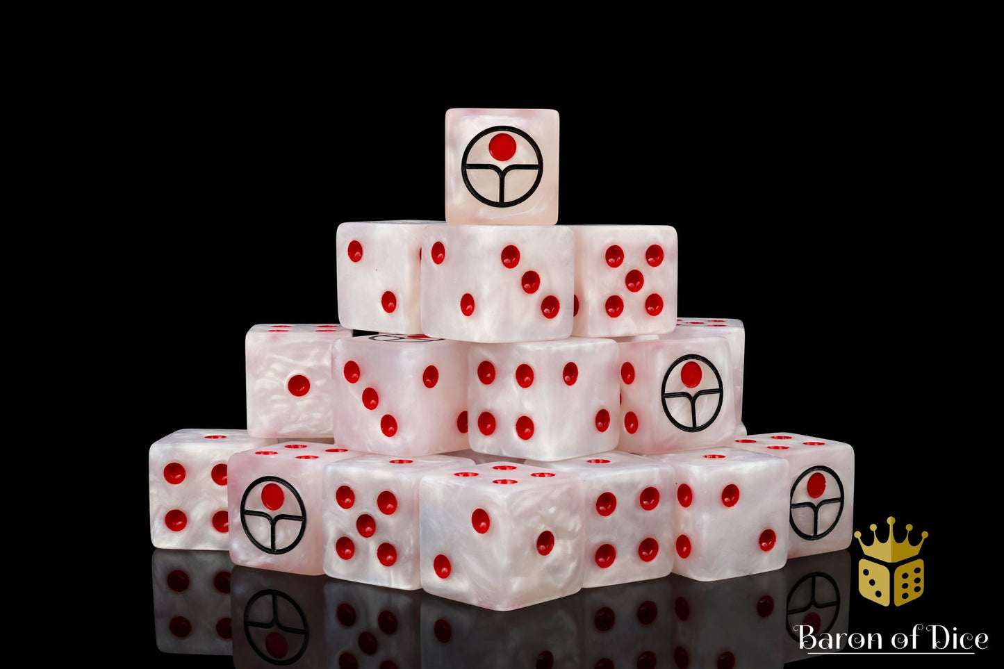 Universal Peace, White 16Mm Dice