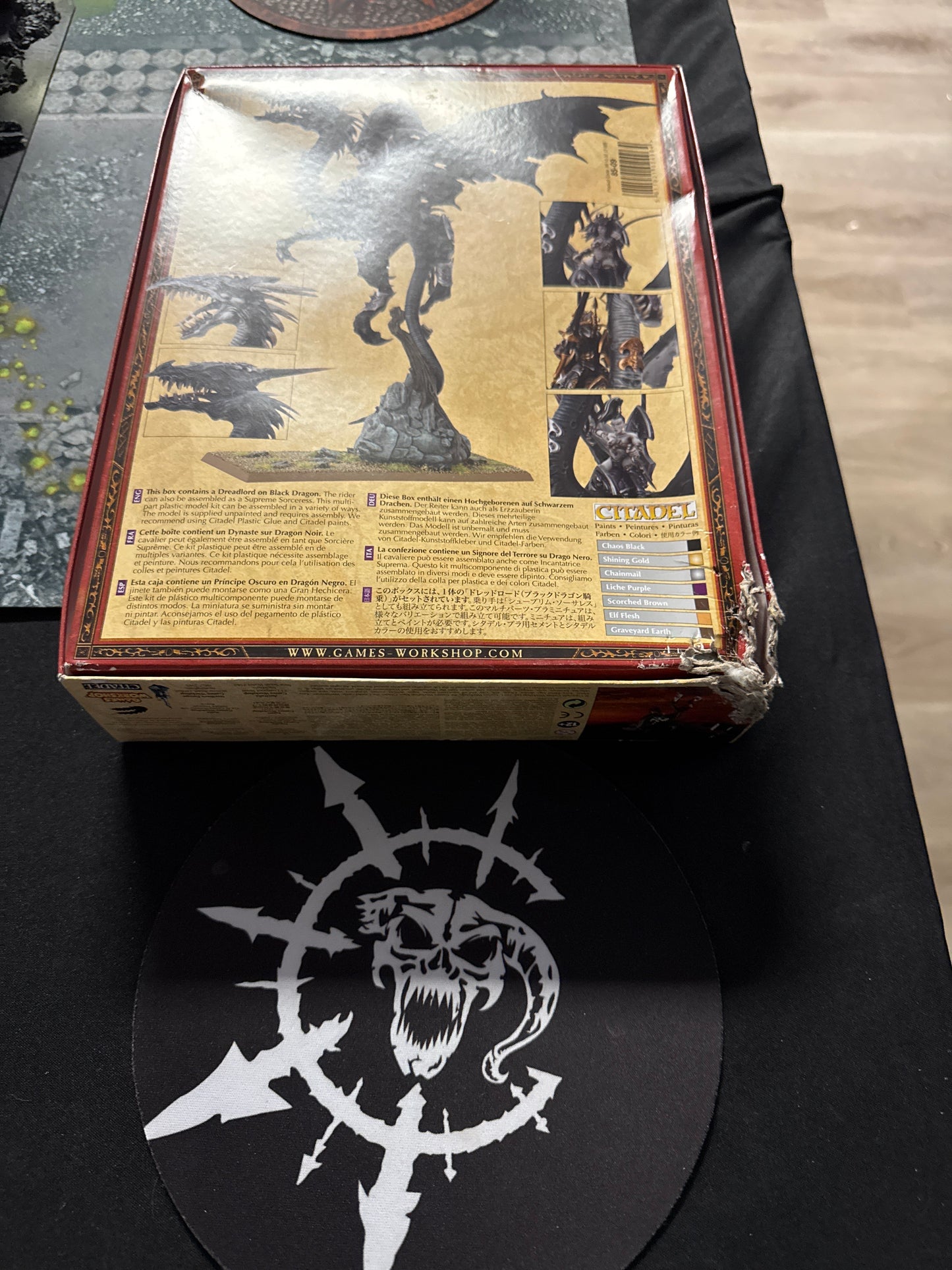 Preowned Dreadlord On Black Dragon / Sorceress On Black Dragon