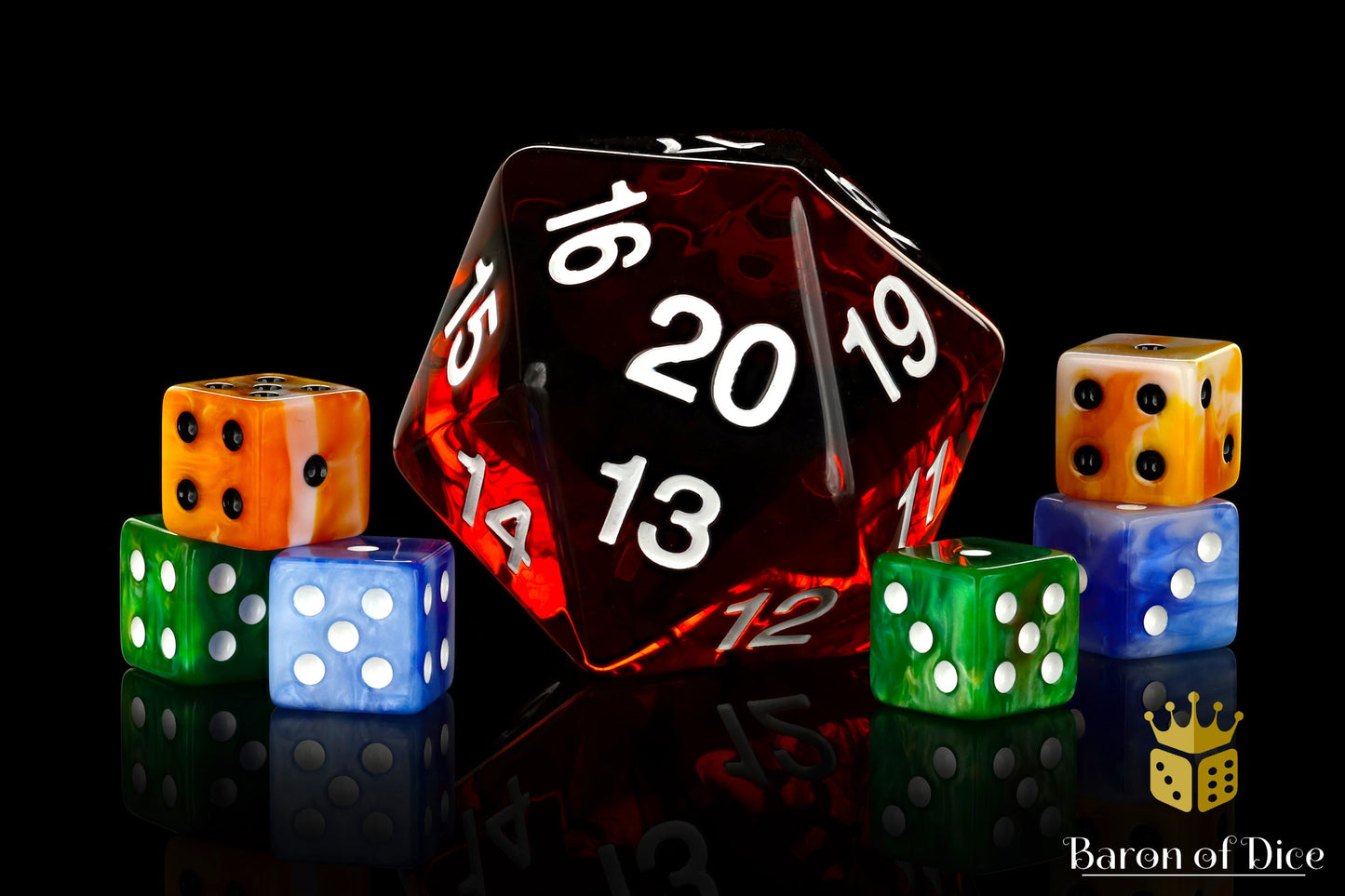 Big Ass D20 - Red Fire