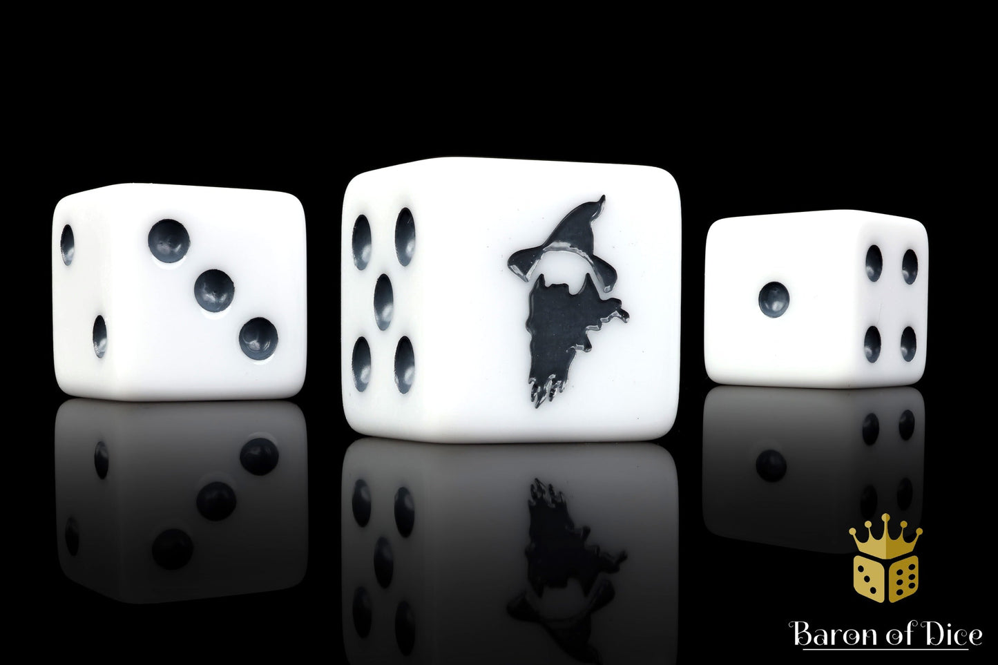 Wizard Head, Square, 16Mm Dice