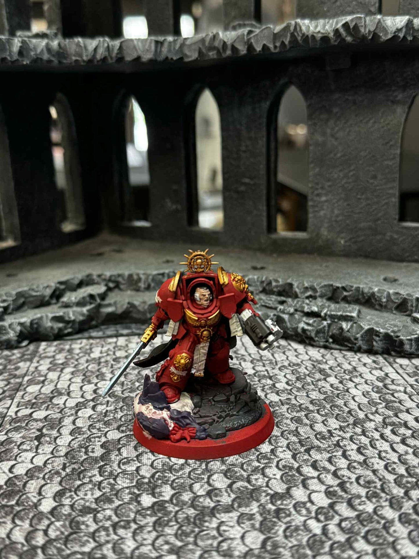Captain In Terminator Armour RED Pre-Owned