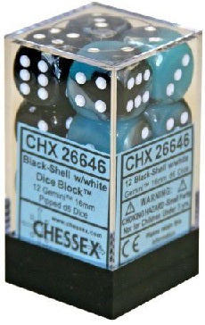 CHX26646 Gemini 12D6 Black-Shell/White 16Mm