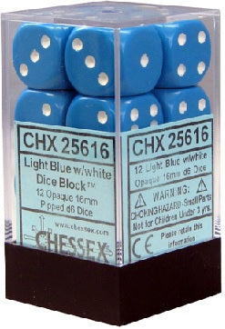 CHX25616 Opaque 12D6 Light Blue/White 16Mm