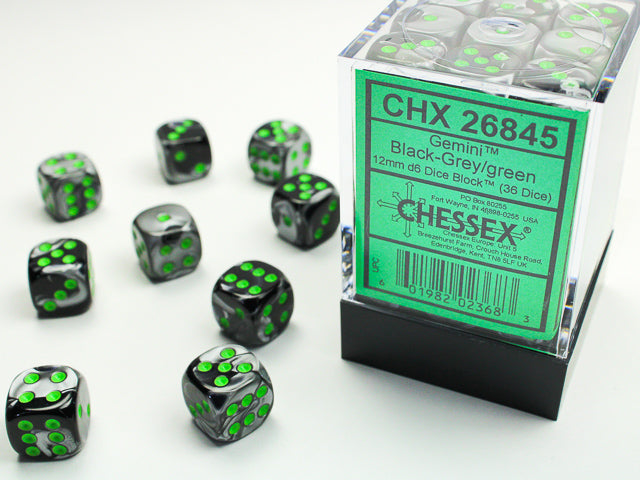 CHX26845 Gemini 36D6 Black-Grey/Green 12Mm