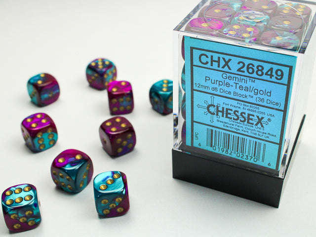 CHX26849 GEMINI 36D6 PURPLE-TEAL/GOLD 12MM