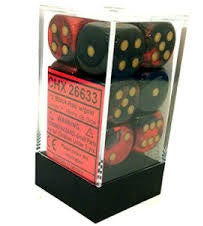 CHX26633 Gemini 12D6 Black-Red/Gold 16Mm