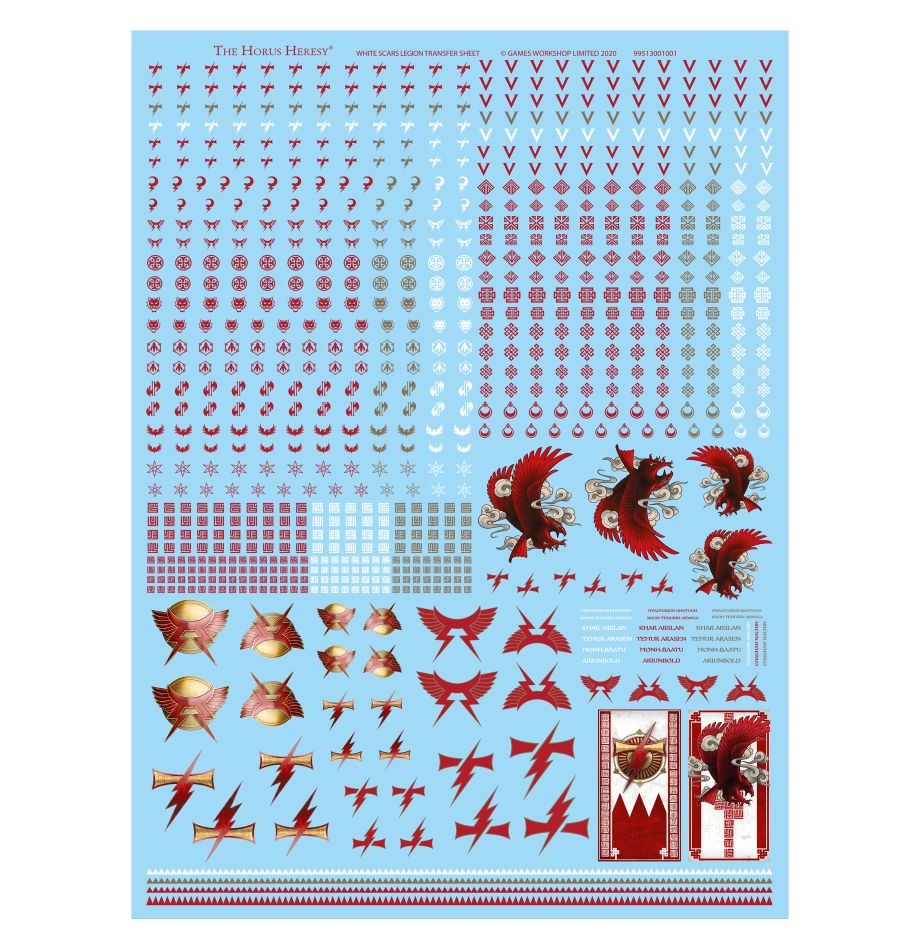 White Scars Legion Transfer Sheet Chaos Legion Gaming