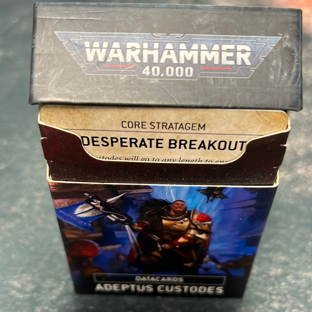 Datacards Adeptus Custodes Used