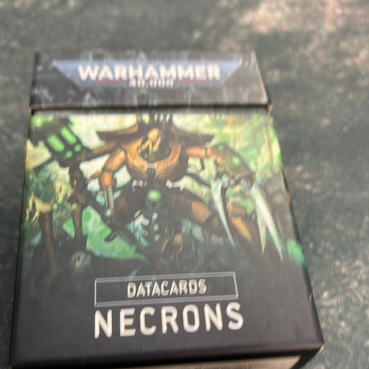 Datacards Necrons used