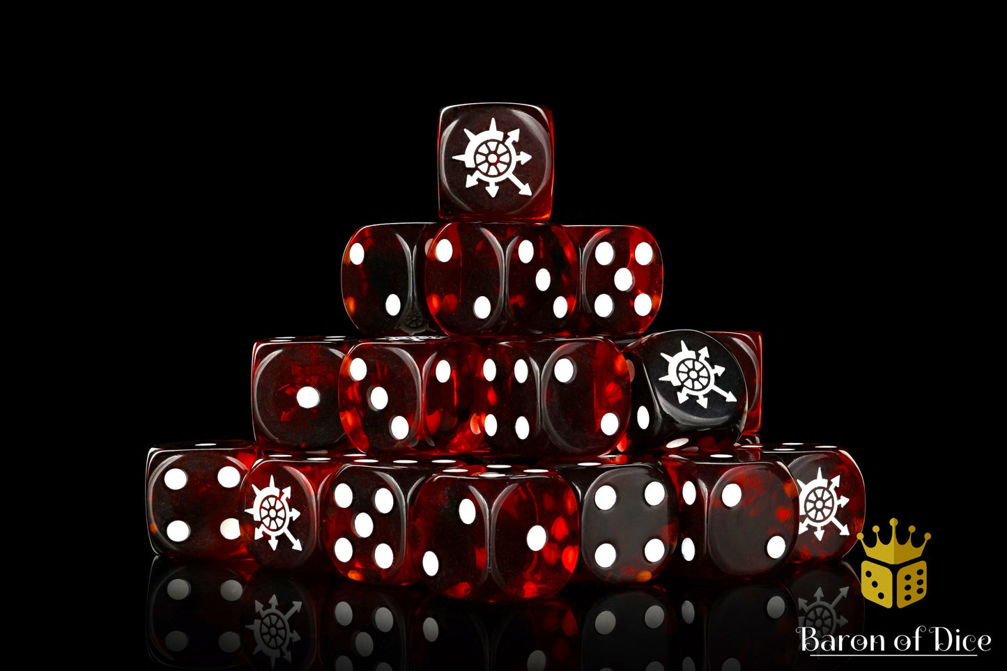 Cogs Of Chaos, Blood Red, 16Mm Dice