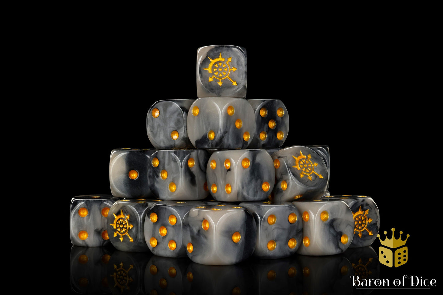 Cogs Of Chaos, Corrupted Steel, 16Mm Dice