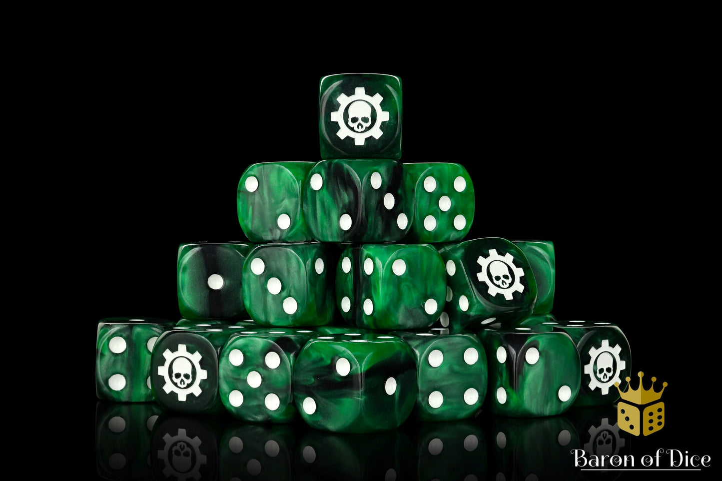 Green Cog, 16Mm Dice