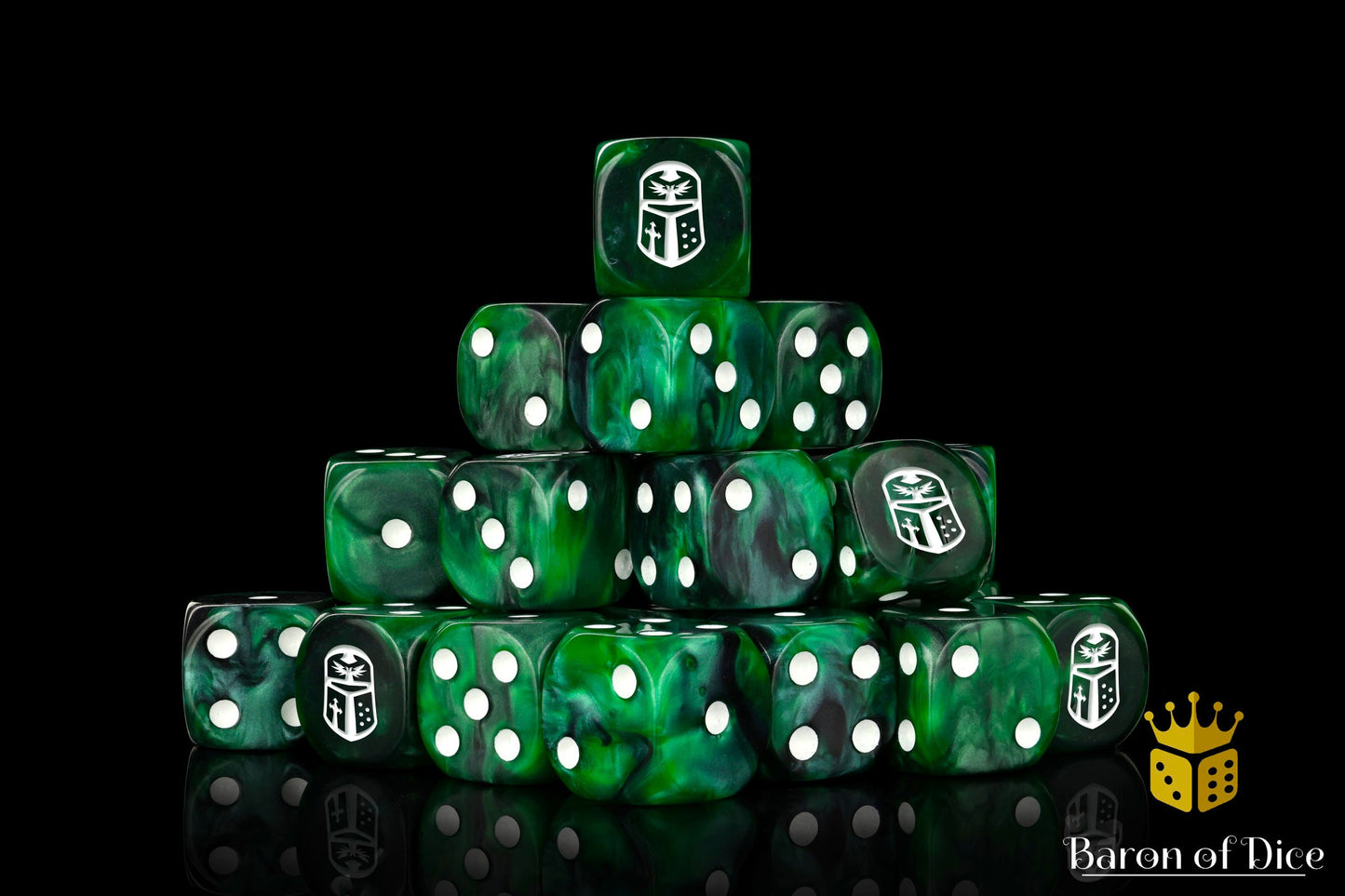 Imperial Helm 16Mm Dice - Green