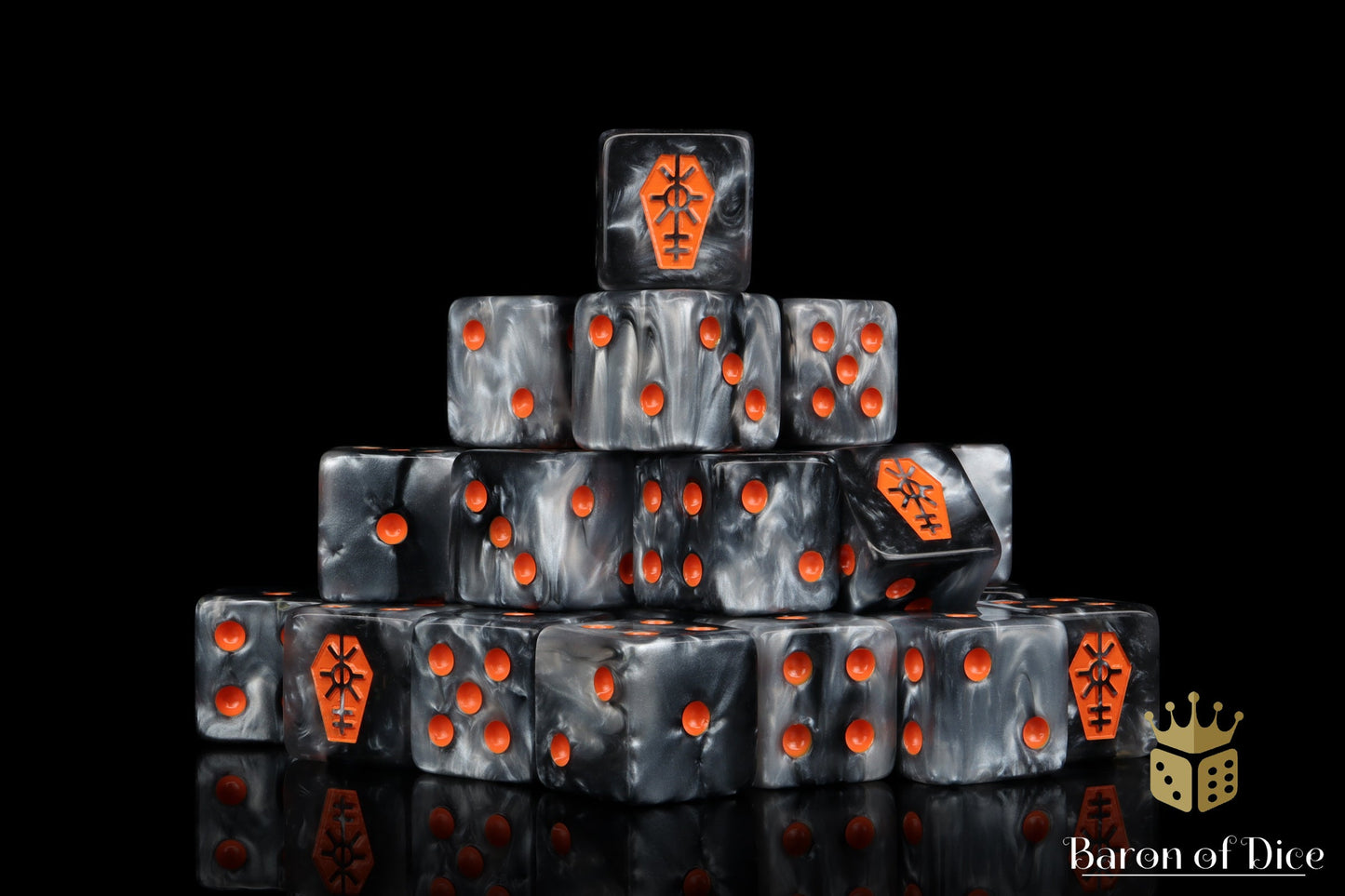 Day Of The Dead, Orange Coffin Dice