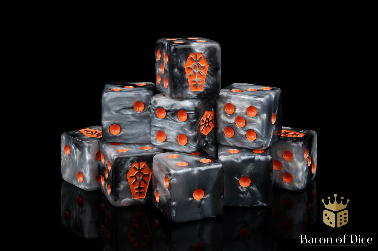 Day Of The Dead, Orange Coffin Dice