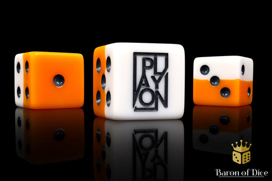 Official Play On, Layered, Orange, 16Mm Dice