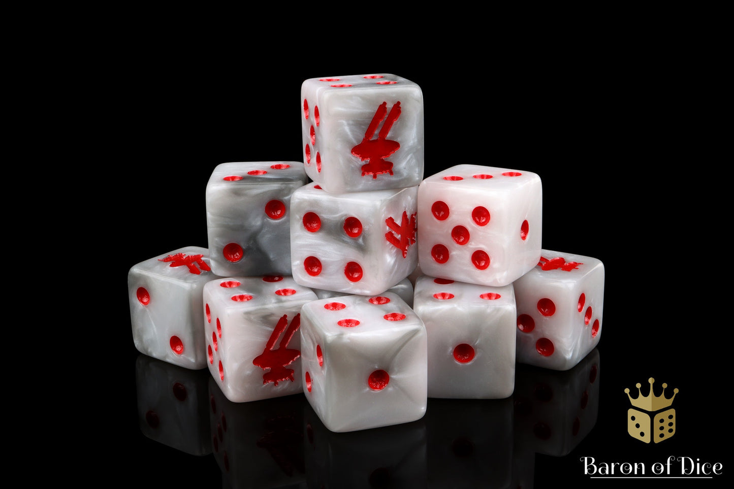 Drone, White 16Mm Dice