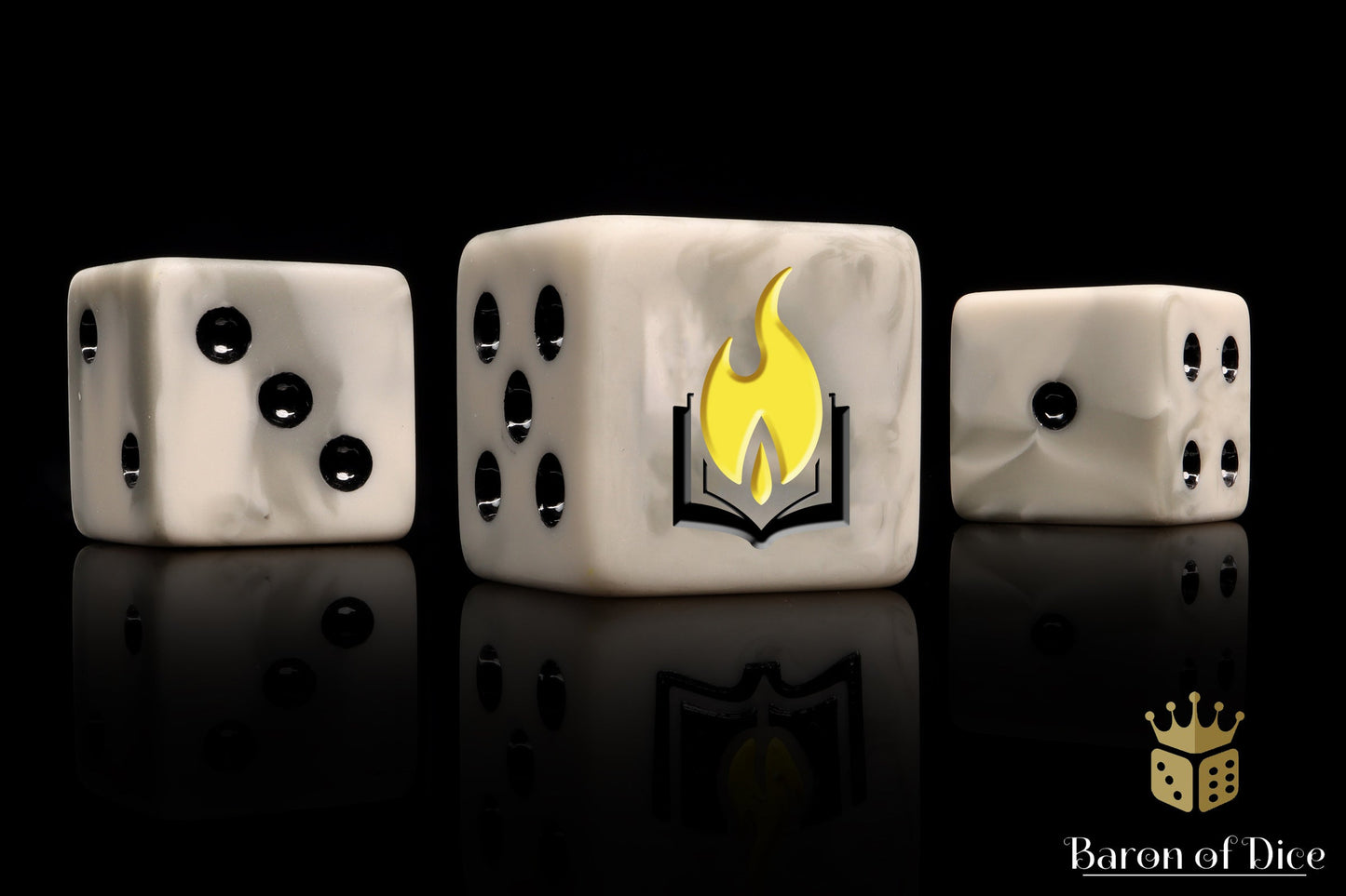 Flaming Book, 16Mm Dice