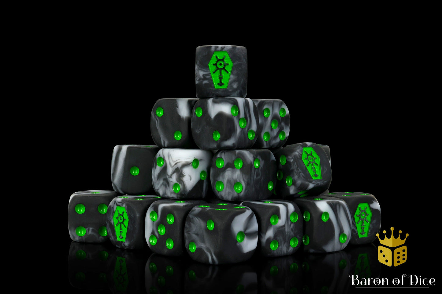 Day Of The Dead, Green Coffin, Dice