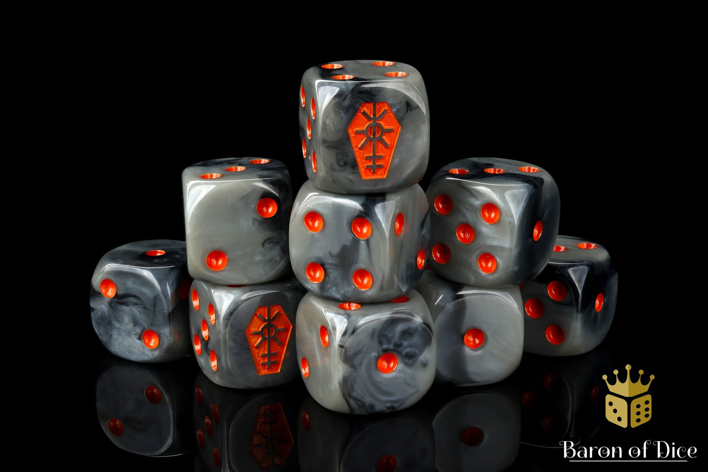 Day Of The Dead, Orange Coffin Dice