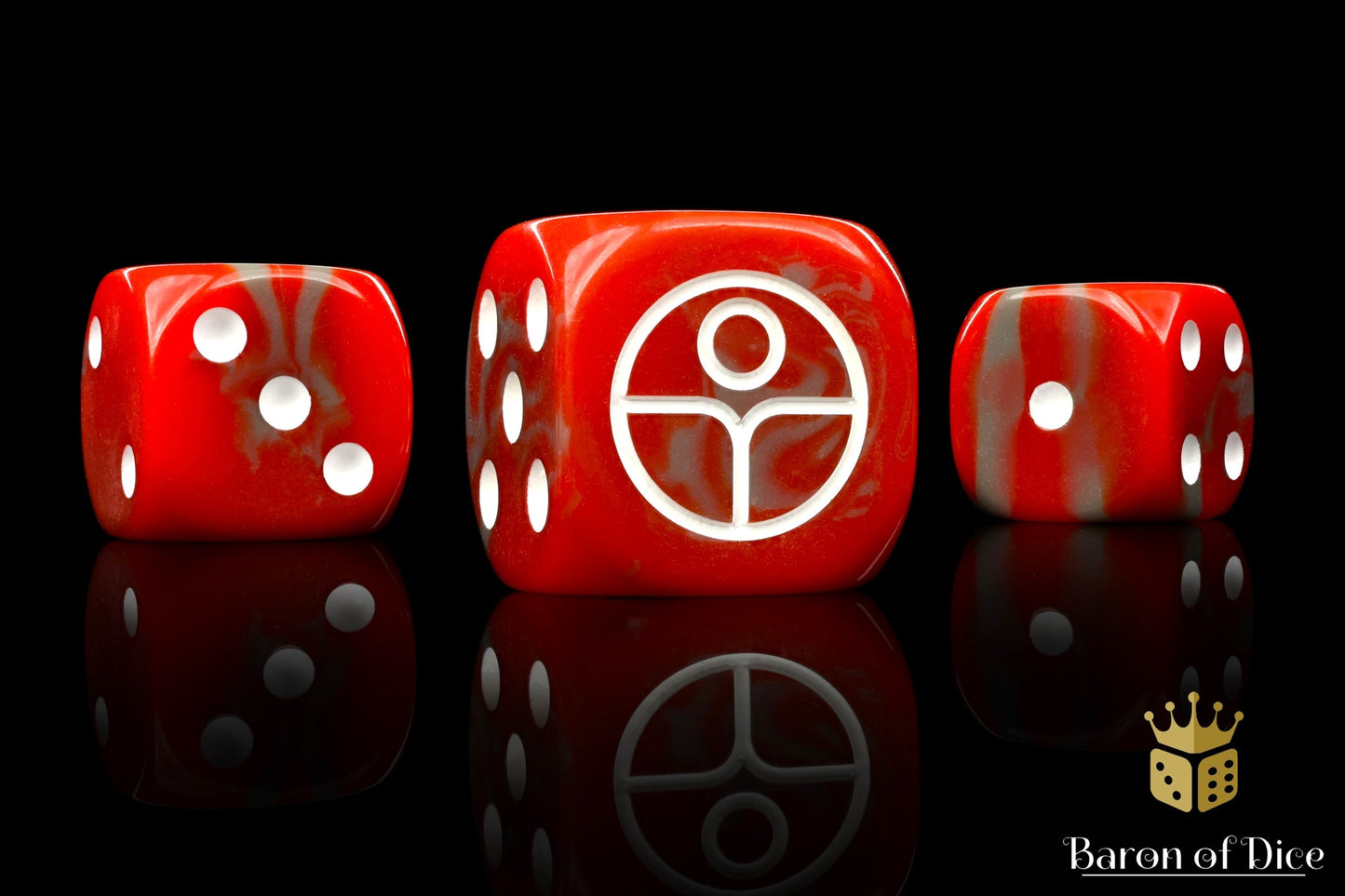 Universal Peace, Red, 16Mm Dice