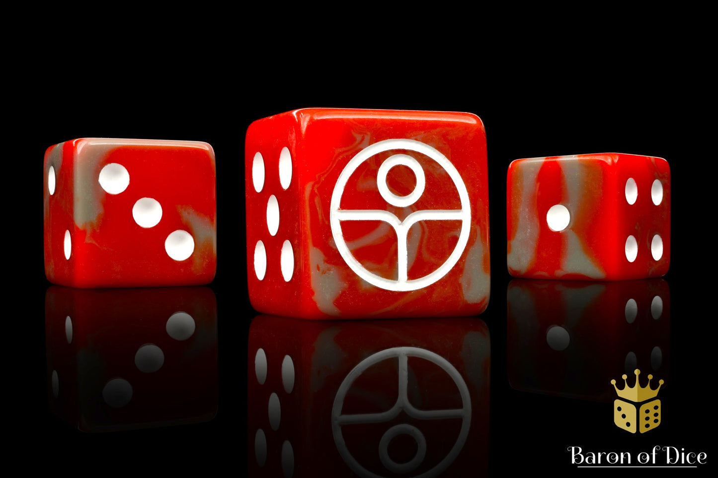 Universal Peace, Red, 16Mm Dice