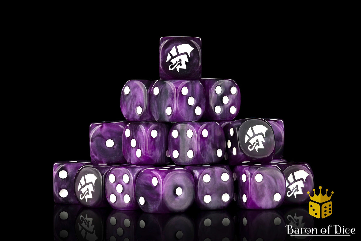 Alien Dice - Purple & White