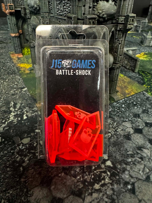Battle Shock Tokens set of 10 (Red/Pink)
