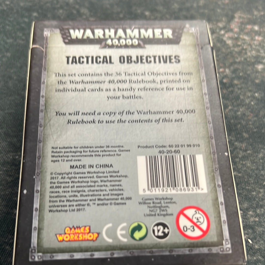 Tactical Objectives Used