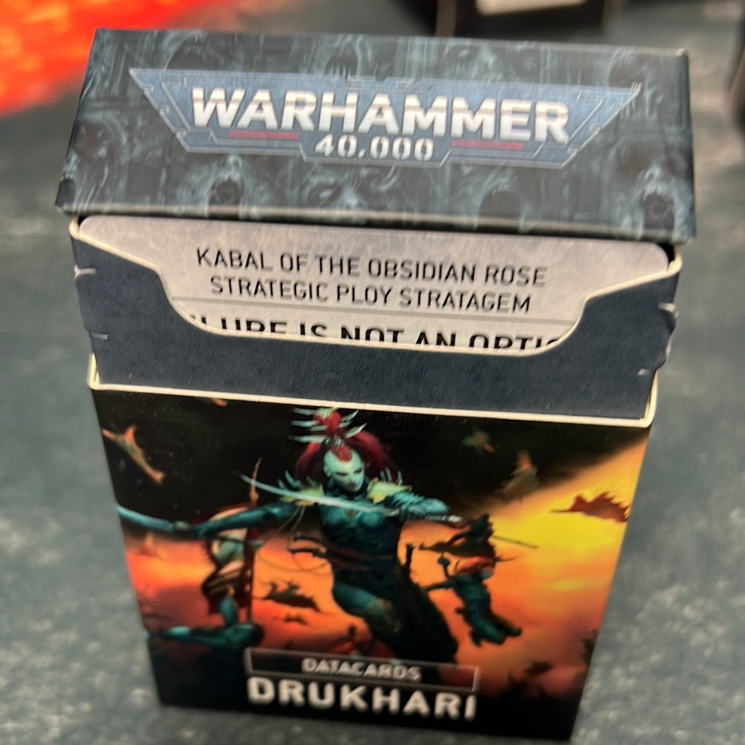 Datacards Drukhari Used