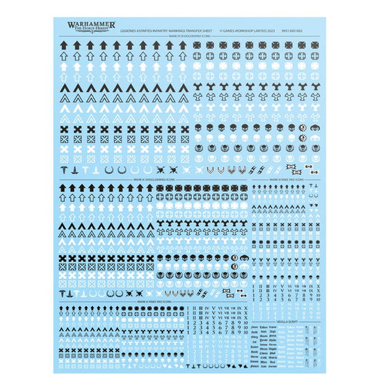 Legiones Astartes Infantry Markings Transfer Sheet