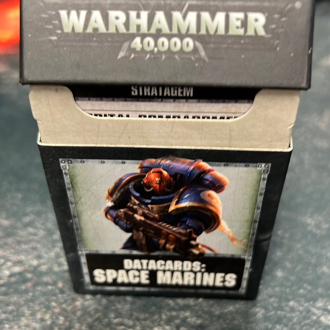 Datacards Space Marines Used