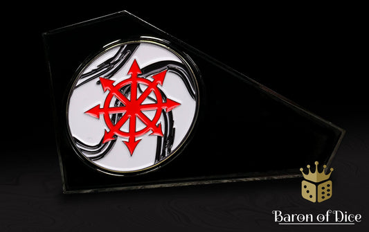 3" Metal Movement Gauge | Marbled Chaos Star | Baron Coin™ Compatible