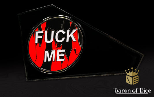 3" Metal Combat Gauge | F**k Me | Red | Baron Coin™ Compatible