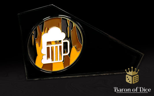 3" Metal Combat Gauge | Beer Mug | Baron Coin™ Compatible