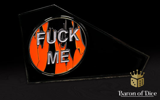 3" Metal Combat Gauge | F**k Me | Silver | Baron Coin™ Compatible