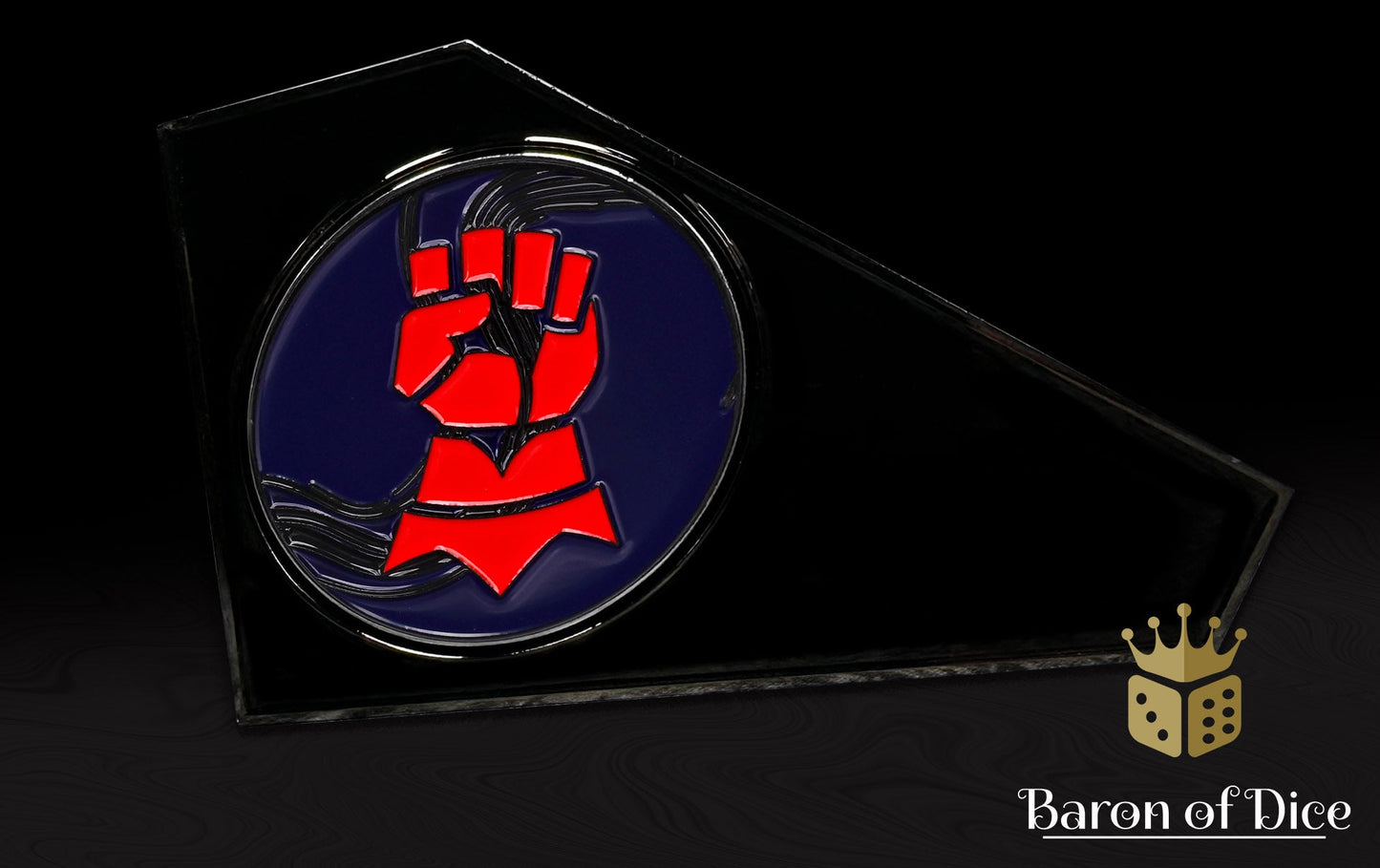 3" Metal Combat Gauge | Righteous Hands | Baron Coin™ Compatible
