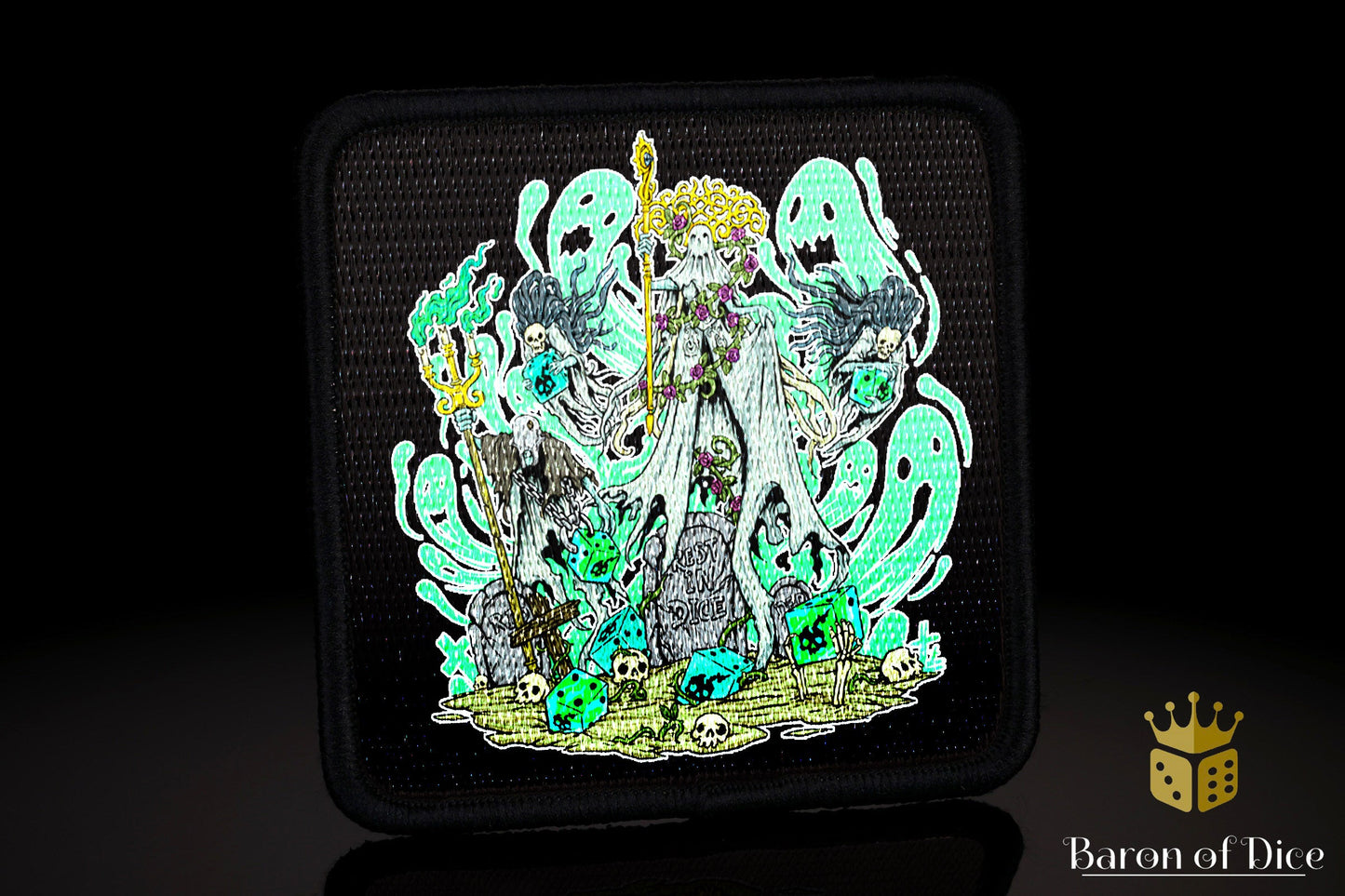 Baron's Dice Bag | Ghosts Velcro Patch