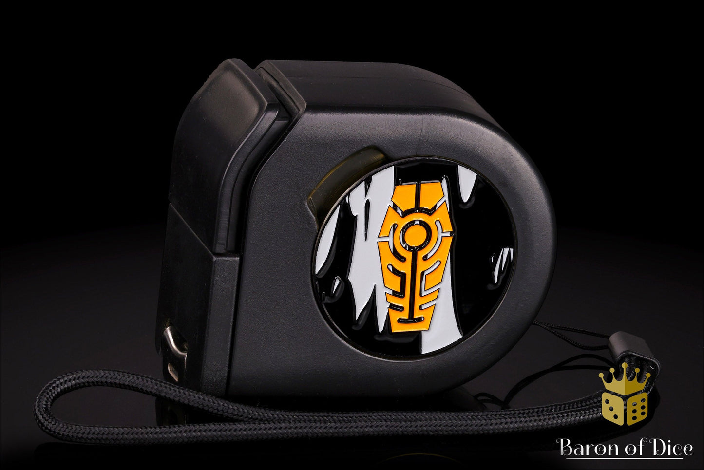 Wargaming Tape Measure | Baron's Coin™ Compatible | Orange Coffin