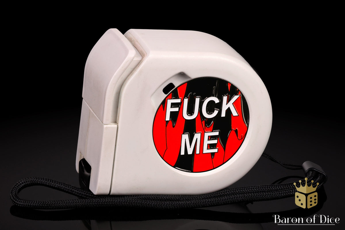 Wargaming Tape Measure | Baron's Coin™ Compatible | F**k Me | Red