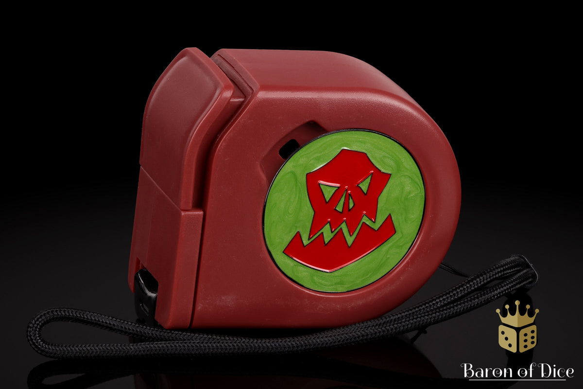 Wargaming Tape Measure | Baron's Coin™ Compatible | Orc | Red