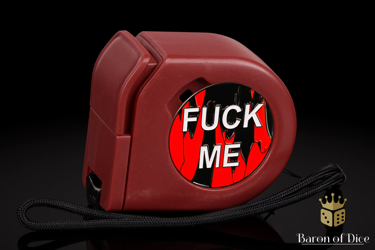 Wargaming Tape Measure | Baron's Coin™ Compatible | F**k Me | Red
