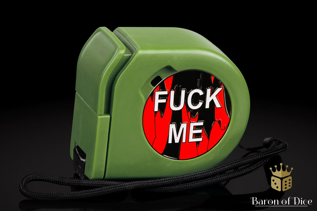 Wargaming Tape Measure | Baron's Coin™ Compatible | F**k Me | Red