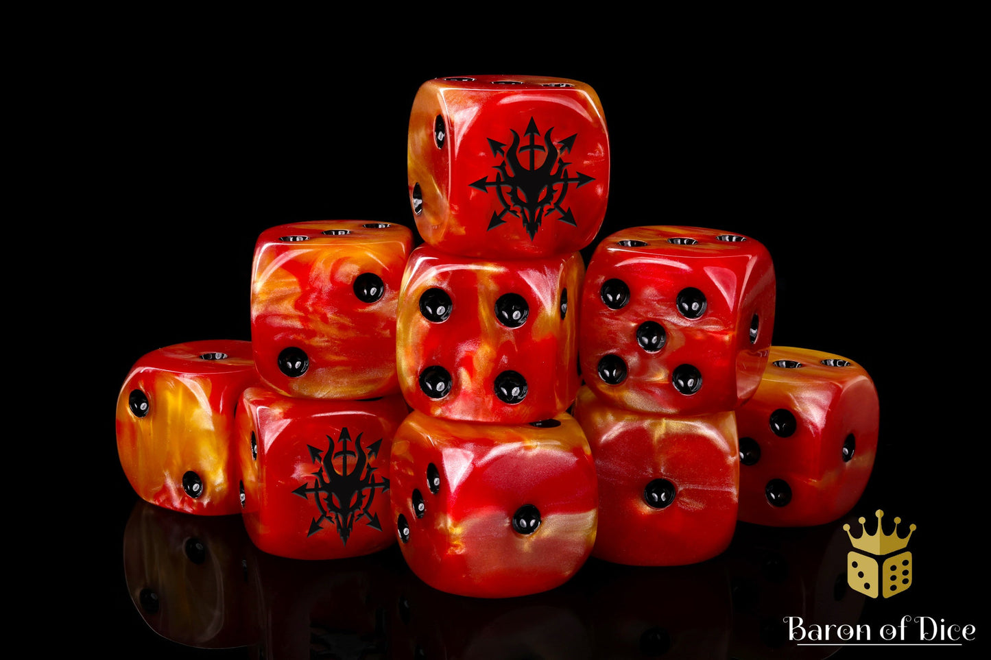 Devil Dragon, Fiery Hell, Dice