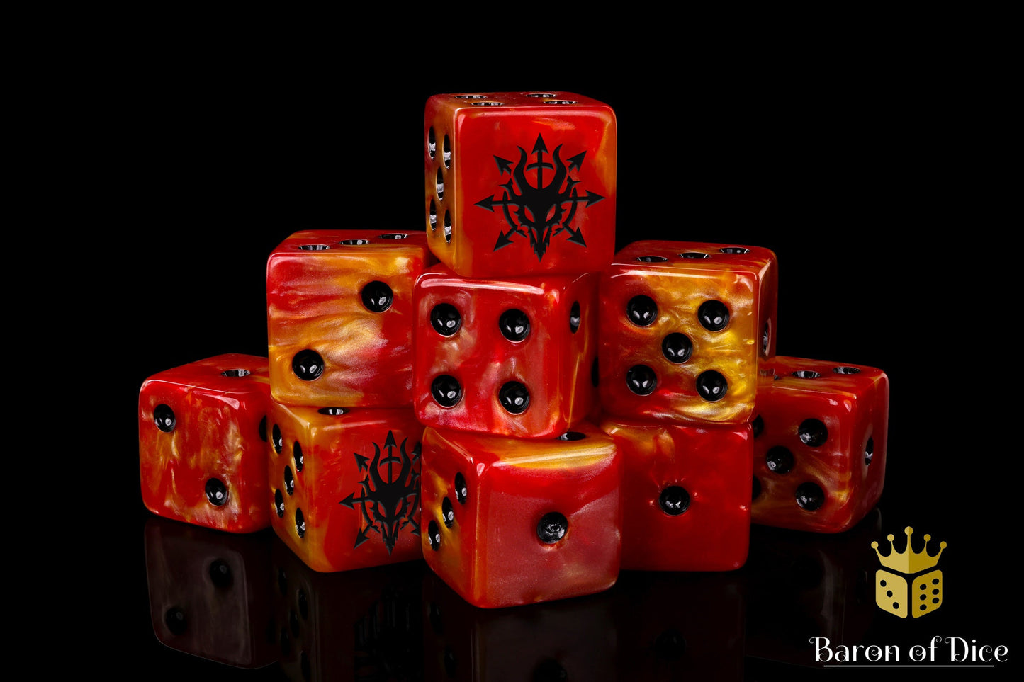 Devil Dragon, Fiery Hell, Dice