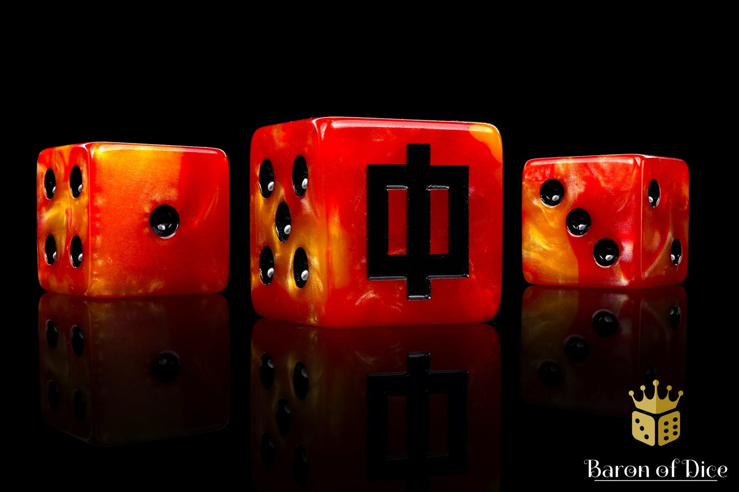 Dwarven Fyre Rune 16Mm Dice