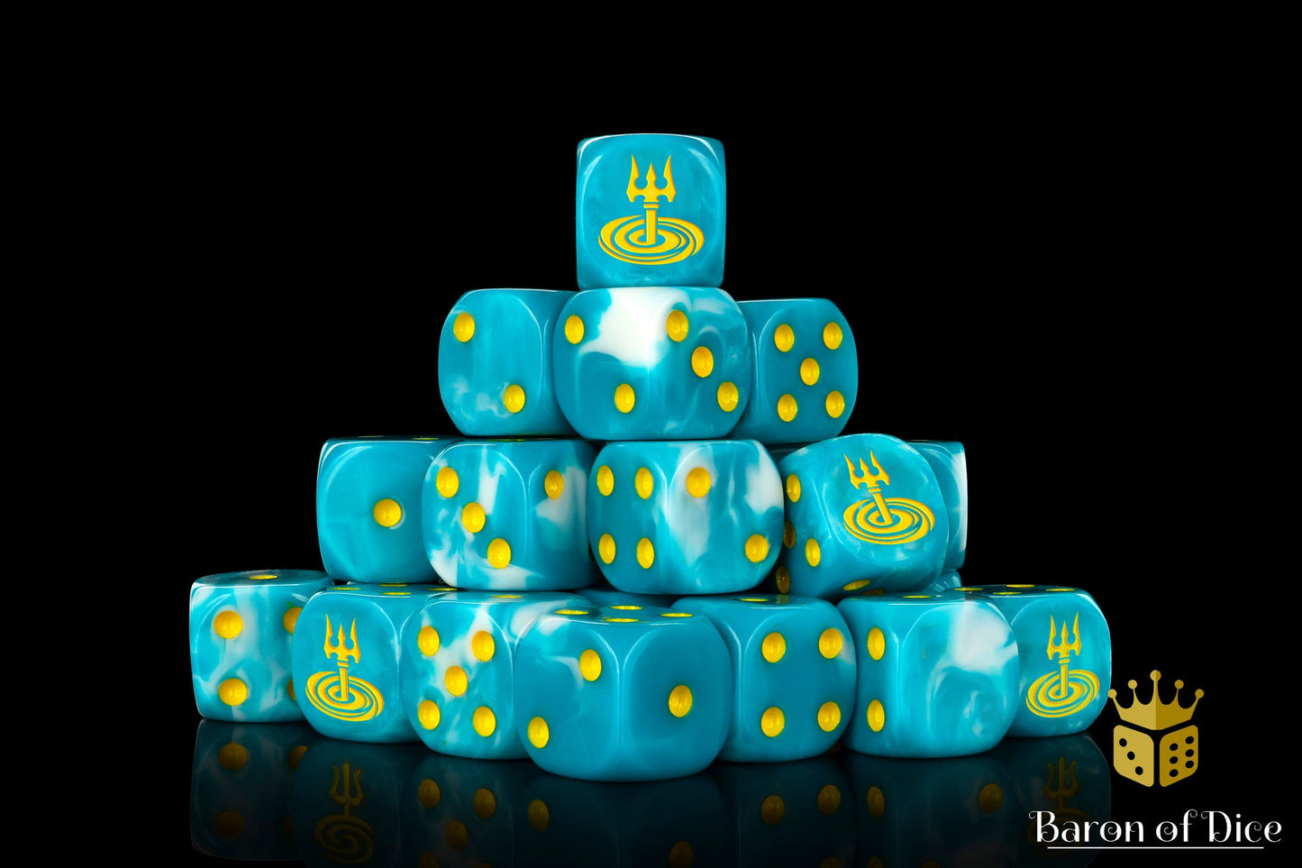 Ethersea, Yellow, 16Mm Dice