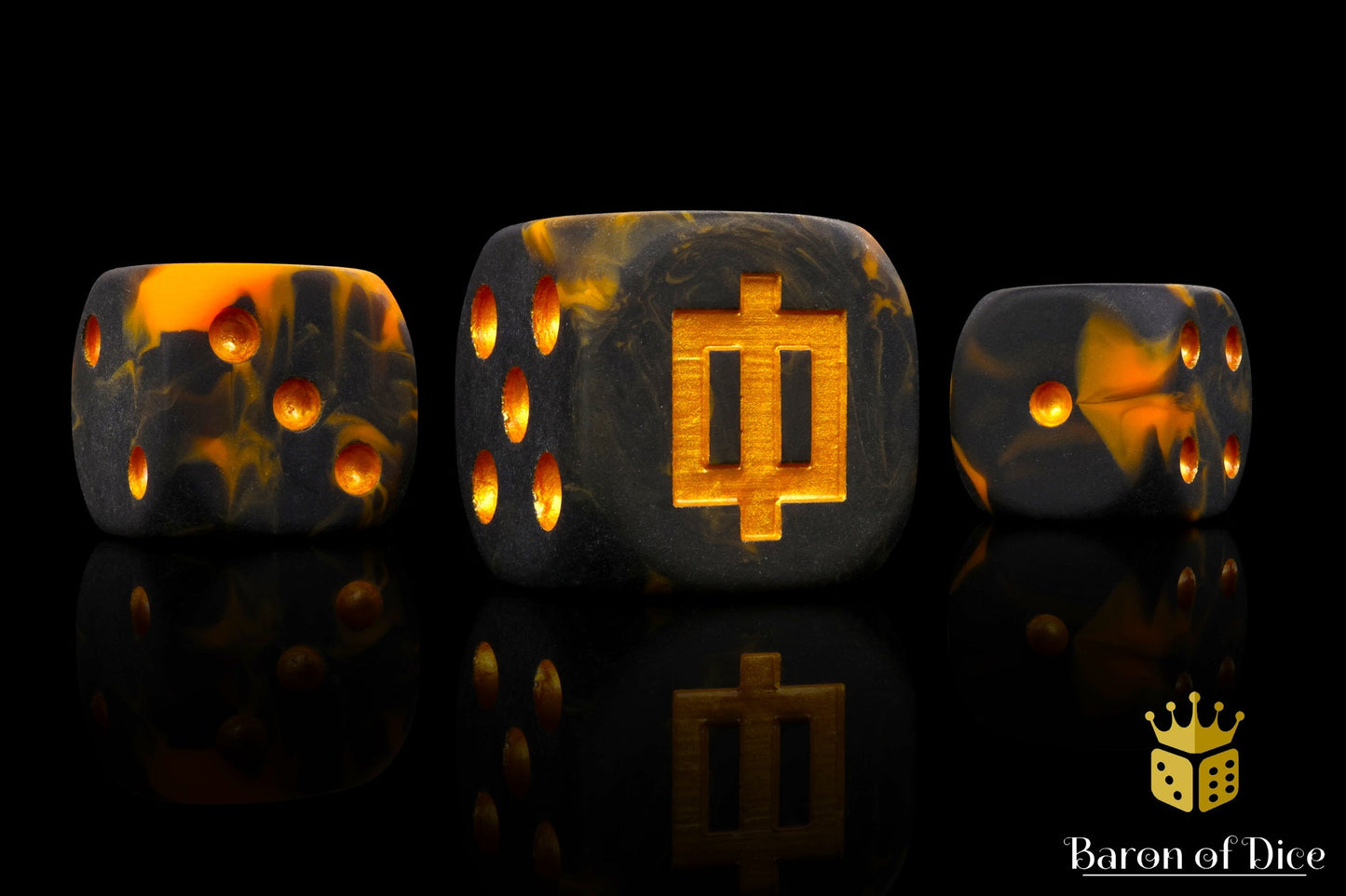 Lava Rune, 16Mm Dice